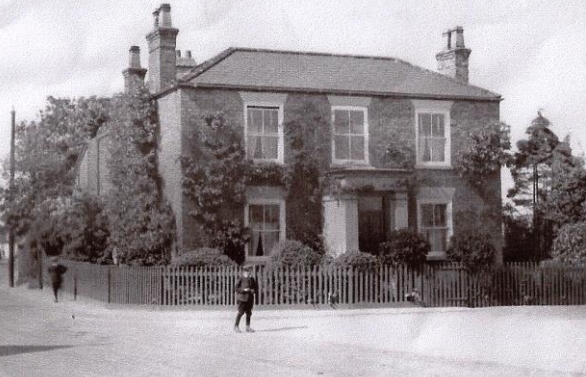 Old black and white photograph of Alma Cottage, Willerby Square