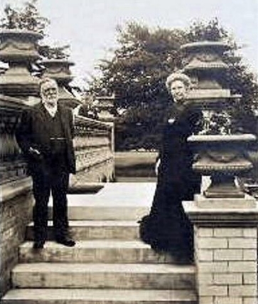 Old black and white photograph of John Wilson (and lady) of Hull